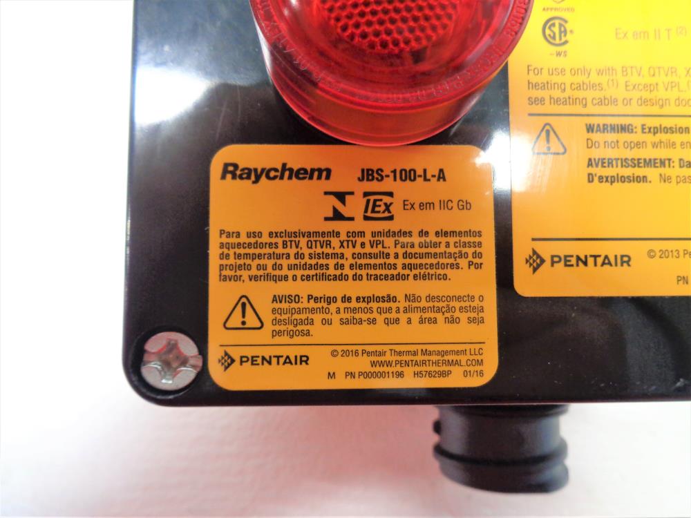 Pentair Raychem Single Entry Power Connection w/Light & Junction Box JBS-100-L-A